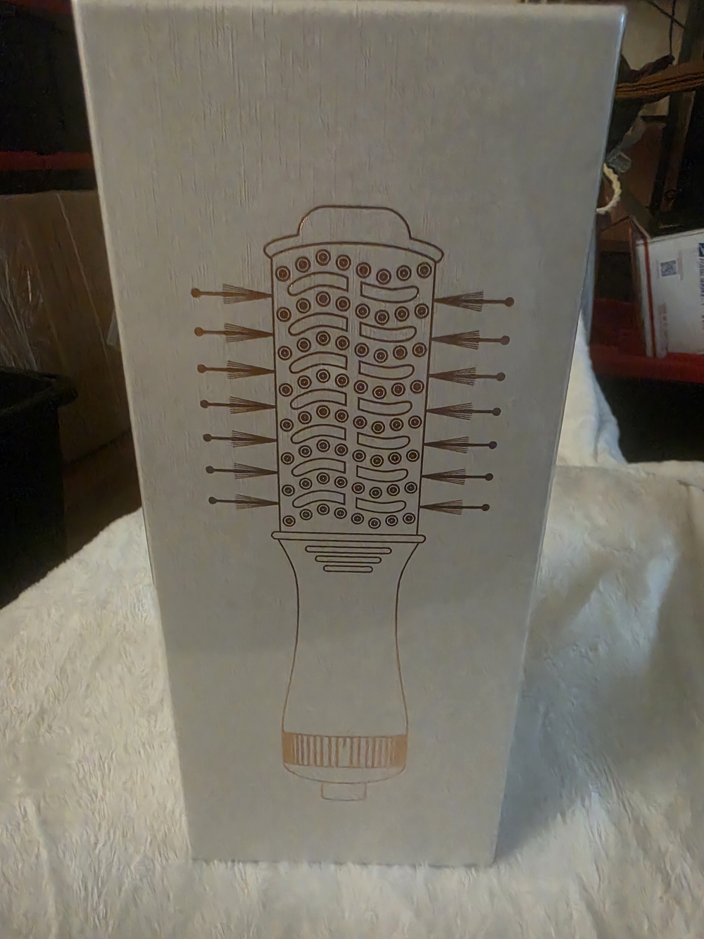 4 In 1 Bristle Round Hot Air Brush - Cream